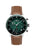Zeppelin Hindenburg LZ129 8086-4N Herrenuhr Dunkelgrün • Solar-Chronograph • Veganes Lederarmband