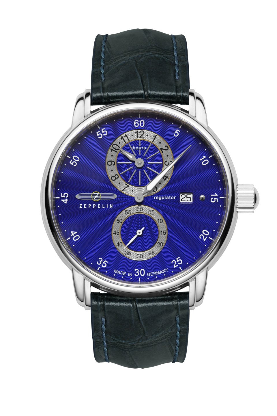 Zeppelin New Captain's Line 86263 Herrenuhr Ultramarin • Sellita SW266 Automatikwerk • Saphirglas