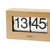 Tischuhr aus Buchenholz mit Flip-Clock-Display, große Ziffern 13 und 45