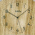 AMS Wanduhr Uhrblatt aus Holz mit analogen Zeigern und Ziffern