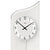 Wanduhr-Ziffernblatt mit AMS-Schriftzug, arabische Zahlen und schwarze Zeiger
