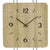 AMS W9692 Wall Clock Sonoma Oak • Quartz Movement • Metal Design