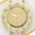 AMS-Wanduhr: Goldziffernblatt mit Zahlenring, Zeigern und Mineralglas, Detailansicht