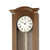 Regulator-Wanduhr Nussbaum mit weißem Zifferblatt und Messingpendel