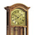 Pendulum wall clock with cherry wood-colored frame, dial with Roman numerals