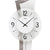 Wanduhr-Zifferblatt mit AMS-Schrift, schwarzen Zeigern und grauem Kunstlederband