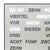 AMS T1245 Wall Clock Aluminum • Word Clock with LED Display • Mains and Wall Operation