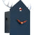 Rombach & Haas STYLE OD34HG-2/6 Wall Clock Black • Mechanical 8-Day Movement • Original Black Forest Cuckoo Clock