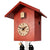 Rombach & Haas LIFE SK34-3 Wall Clock Red • Mechanical 8-Day Movement • Original Black Forest Cuckoo Clock