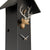 Rombach & Haas Classic SL35 H-2/G Wall Clock Black/Silver/Gold • Mechanical 8-Day Movement • Original Black Forest Cuckoo Clock
