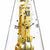 Table clock dial with Roman numerals and gold-colored mechanical movement