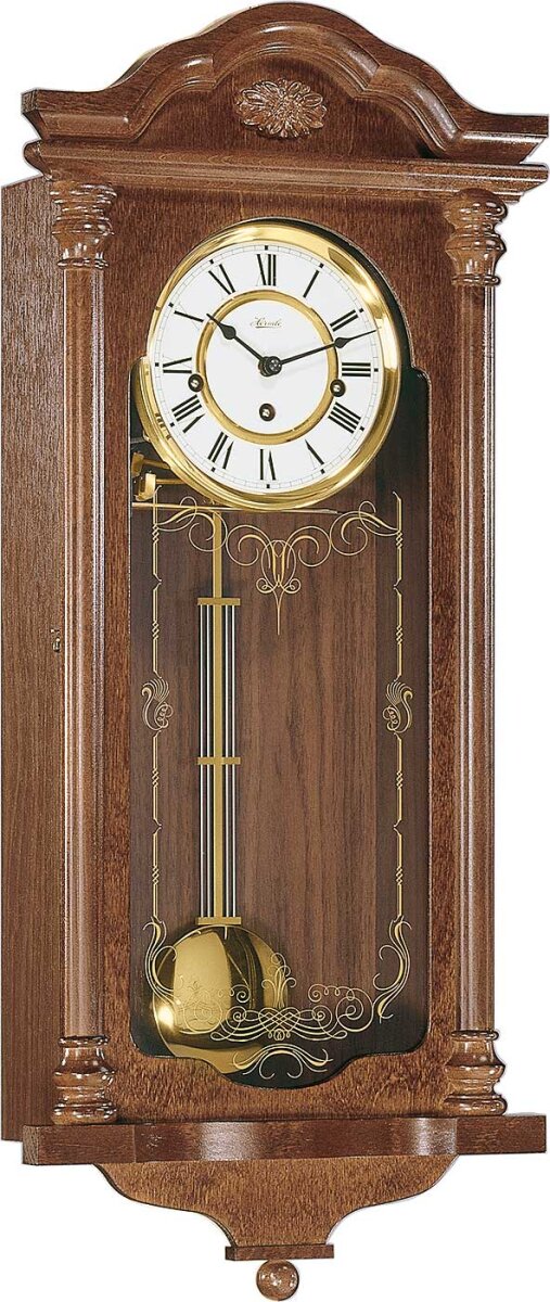 Pendulum clock walnut 4/4 Westminster - Hermle Model: 70509-030341 -