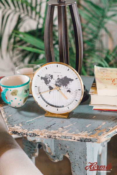 Table clock brass quartz movement - Hermle Model: 22704-002100 - Buy