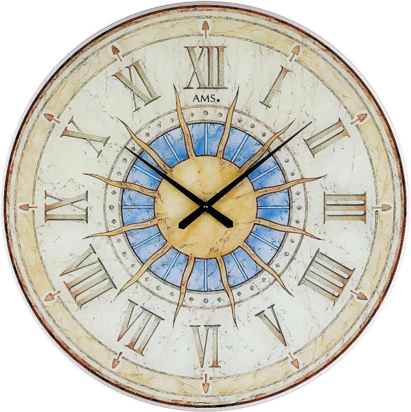 Classic wall clock sun diameter: 60 cm - AMS Model: 9230