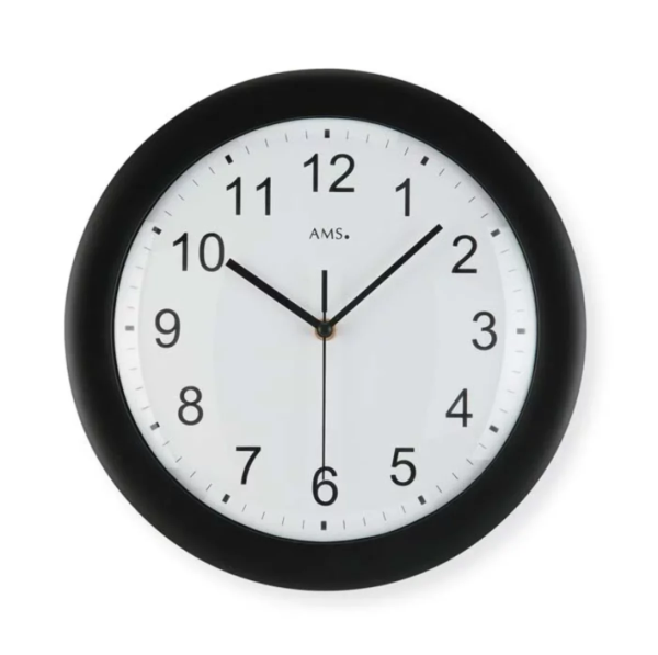 Radio-controlled wall clock diameter: 30 cm - AMS Model: 5935