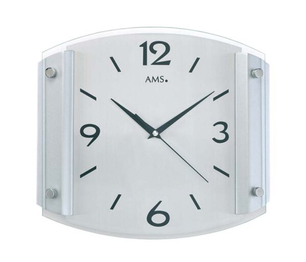 Modern radio-controlled wall clock 30 x 26 x 5 cm - AMS Model: 5938
