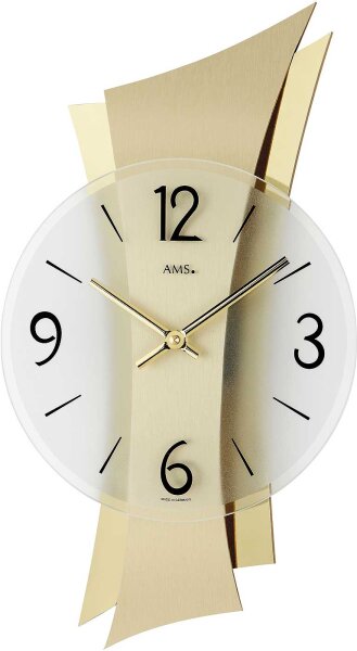 Modern wall clock 23 x 43 x 6 cm - AMS Model: 9397