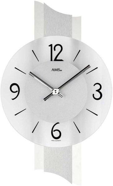 Modern wall clock 23 x 40 x 6 cm - AMS Model: 9394