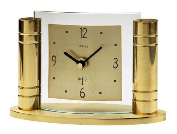 Classic radio-controlled table clock 18 x 12 x 8 cm - AMS Model: 5131