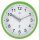 Modern radio-controlled wall clock plastic green 16 cm - AMS Model: 5922
