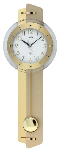 Radio-controlled wall clock pendulum clock classic - AMS Model: 5267