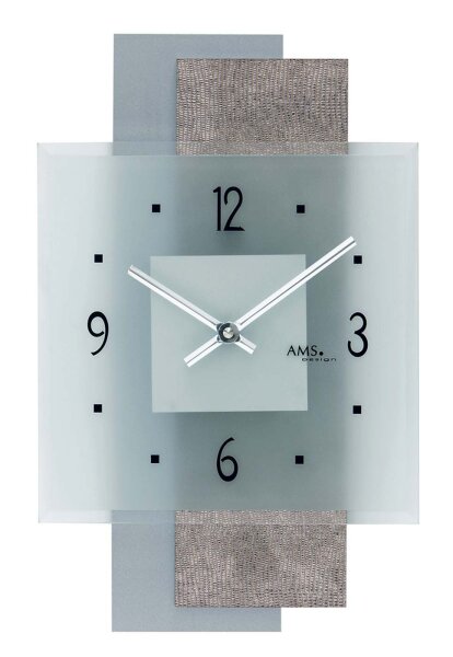 Modern wall clock 22 x 36 x 5 cm - AMS Model: 9443