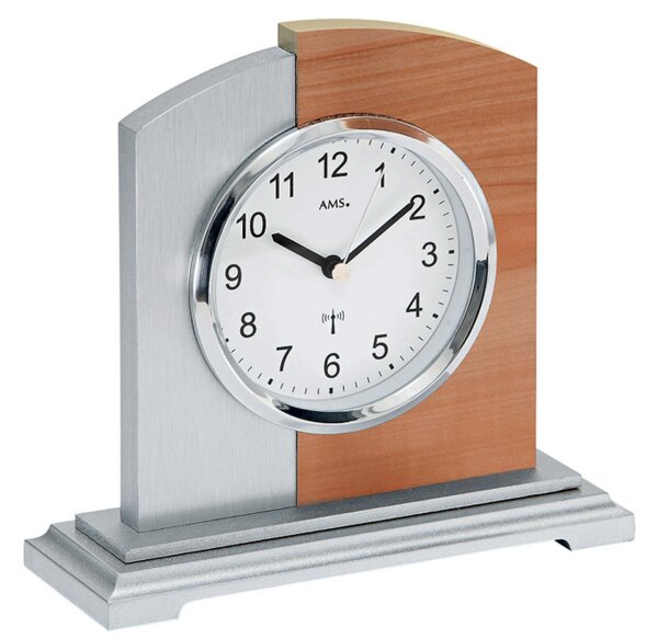 Modern table clock wooden case - AMS Model: 5146