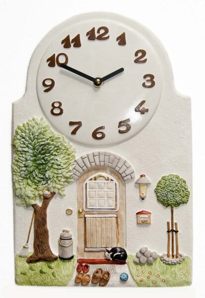 Kitchen clock house front with cat - Terrastudio Model: 03.2605