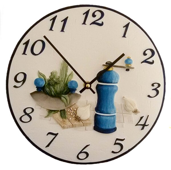 Kitchen clock pepper mill blue - Terrastudio Model: 00.2401
