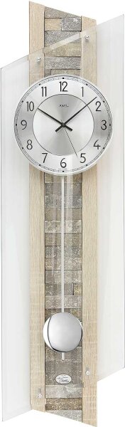Radio-controlled wall clock pendulum clock Sonoma surface - AMS Model: 5224