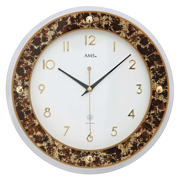 Classic radio-controlled wall clock diameter 31 cm - AMS Model: 5853