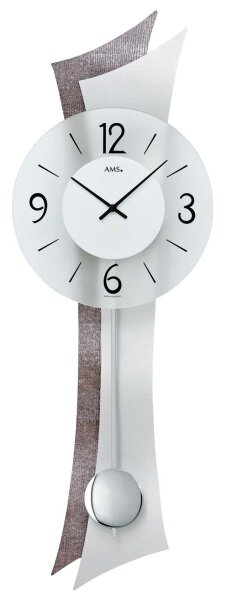 Modern pendulum clock glass dial - AMS Model: 7426