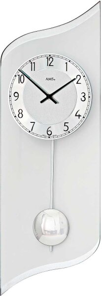 Modern pendulum clock aluminum dial - AMS Model: 7436