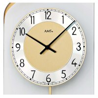 Modern pendulum clock aluminum dial - AMS Model: 7437