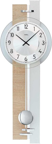 Modern pendulum clock aluminum dial - AMS Model: 7441