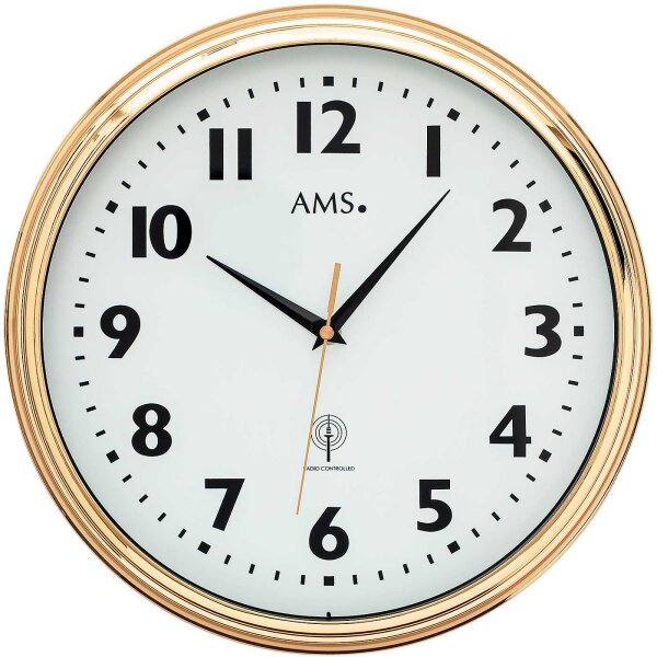 Classic wall clock radio-controlled wall clock 32 cm - AMS Model: 5963