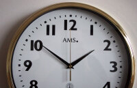 Classic wall clock radio-controlled wall clock 32 cm - AMS Model: 5963