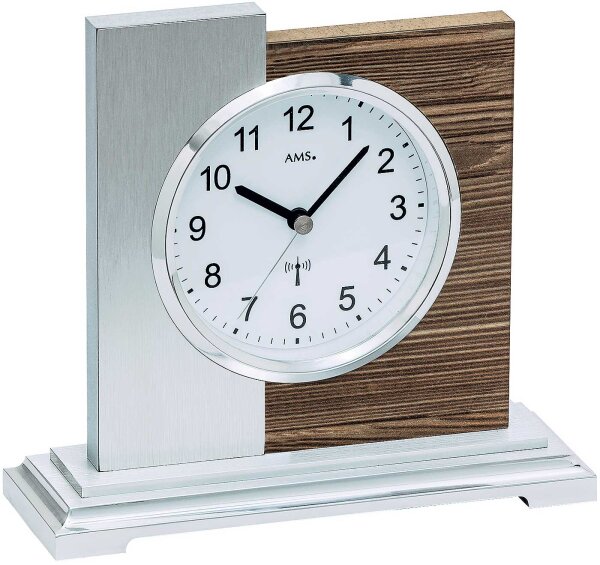 Modern table clock radio-controlled table clock - AMS Model: 5149