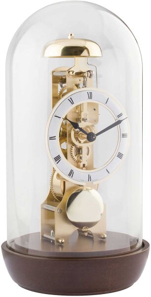 Table clock walnut strike on bell - Hermle Model: 23018-030791