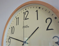 Modern radio-controlled wall clock case diameter 40 cm - AMS Model: 5534