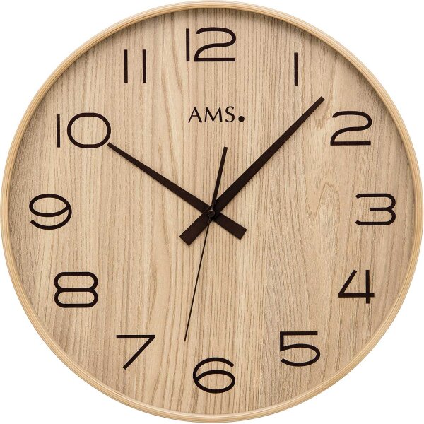 Modern radio-controlled wall clock case diameter 40 cm - AMS Model: 5522