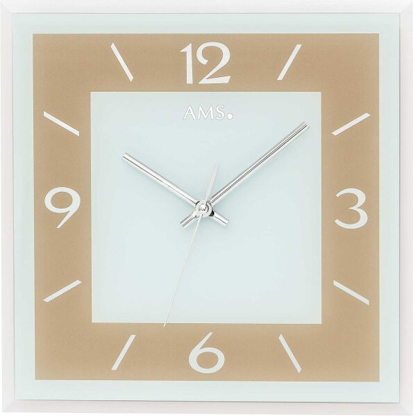 Modern wall clock 30 x 30 x 3 cm - AMS Model: 9574