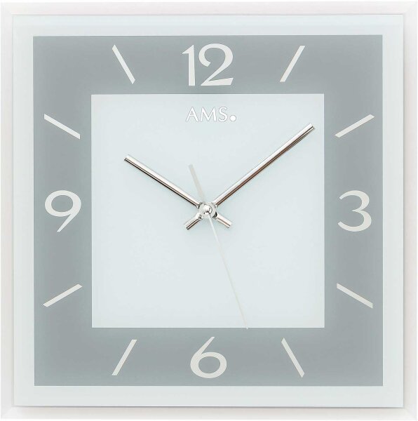 Modern wall clock 30 x 30 x 3 cm - AMS Model: 9573