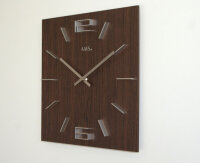 Modern wall clock 34 cm x 34 cm x 4 cm - AMS Model: 9593
