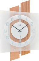 Modern wall clock 29 cm x 46 cm x 7 cm - AMS Model: 5530
