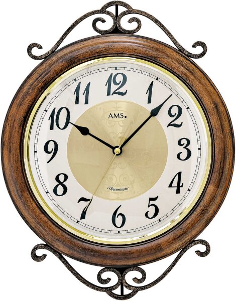 Classic wall clock 29 x 37 x 5 cm - AMS Model: 9565