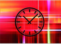 Modern wall clock - Dixtime Model: 3474