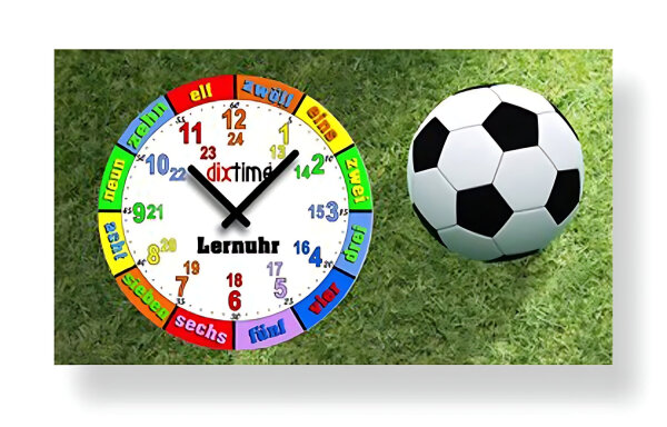 Modern wall clock in 3D look learning clock - Dixtime Model: 3D-0435