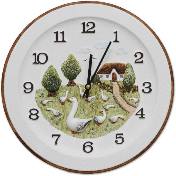Wall clock farm with geese - Terrastudio Model: 03.2406
