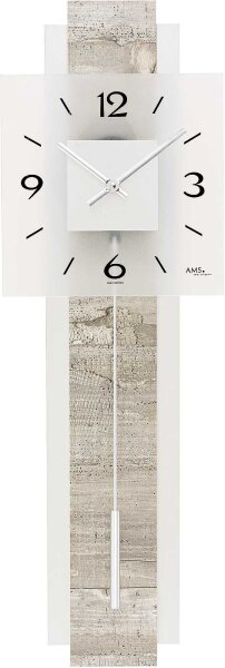 Classic pendulum clock 22 x 68 x 7 cm - AMS Model: 7471